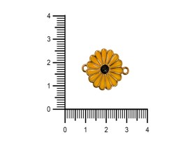 Dije Esmaltado Girasol Doble Agarre 